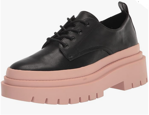 Steve Madden Women's Marlene Platform, Black/Pink