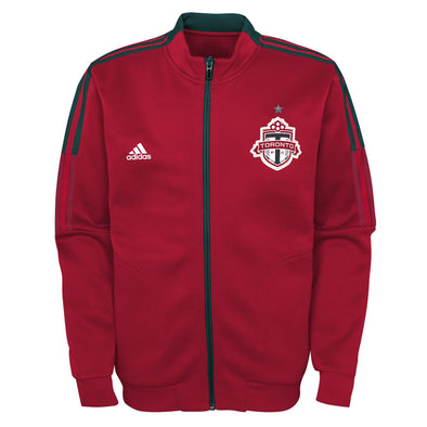 Adidas MLS Youth (8-20) Toronto FC Full Zip Anthem Travel Jacket