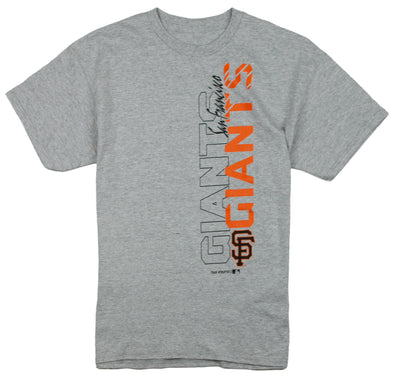 MLB Baseball Youth San Francisco Giants Vertical Graphic Tee Shirt - Gray