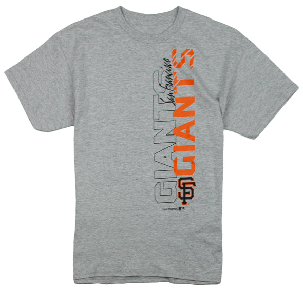 MLB Baseball Youth San Francisco Giants Vertical Graphic Tee Shirt - Gray