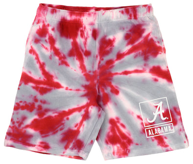 Outerstuff NCAA Boys Youth (8-20) Alabama Crimson Tide Sand Box Tie Dye Shorts