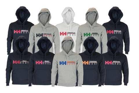 Helly Hansen Men's City Hoodie Cool Fashion Sweatshirt - Many Cities