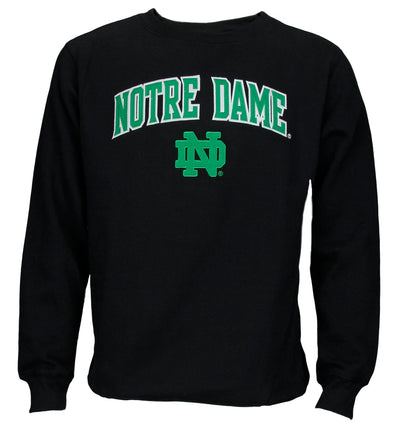 NCAA Men's Notre Dame Fighting Irish Logo Pullover Fleece Crew Sweatshirt