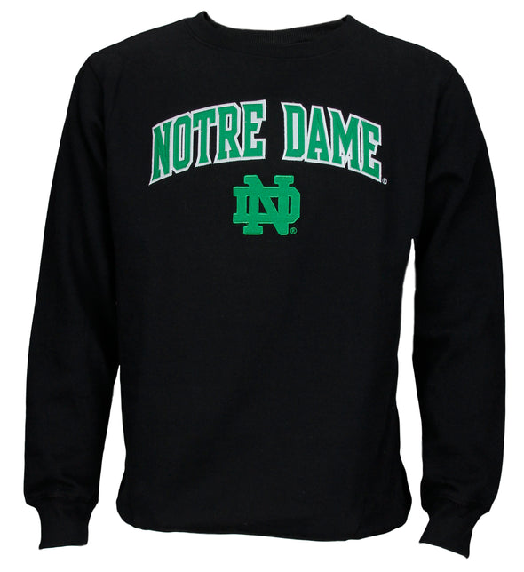NCAA Men's Notre Dame Fighting Irish Logo Pullover Fleece Crew Sweatshirt