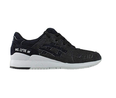 ASICS Mens Gel-Lyte III Athletic Sneakers, Mid Grey/Black