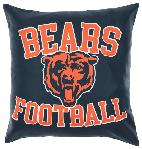 FOCO NFL Chicago Bears 2 Pack Couch Throw Pillow Covers, 18 x 18