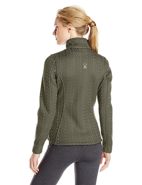 Spyder Women's Major Cable Stryke Fleece, Guard