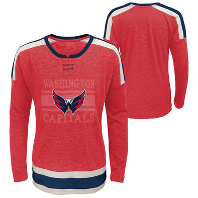 Outerstuff NHL Youth Girls (7-16) Washington Capitals Celly Hyper Slub Tee Shirt