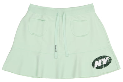 Reebok NFL Juniors New York Jets French Terry Drawstring Skirts, Honeydew Green