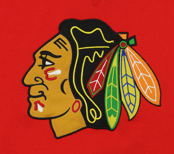 Reebok NHL Youth Chicago Blackhawks Prime Crew Neck Fleece Sweater, Red