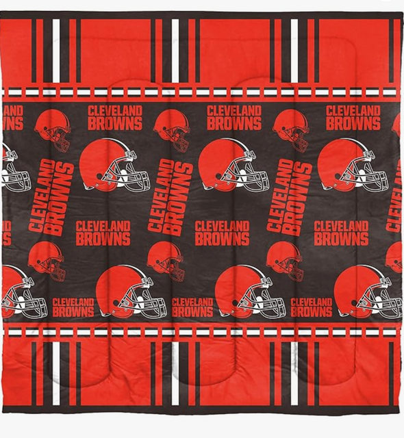Northwest NFL Cleveland Browns Rotary Bed in a Bag Set