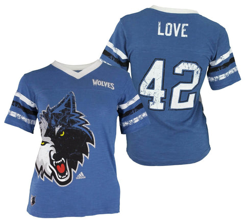 Adidas NBA Youth Girls Minnesota Timberwolves Kevin Love #42 Player Tee