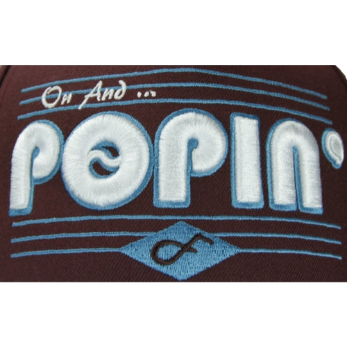 Flat Fitty Popin' Cap Hat, Burgundy / Teal, One Size
