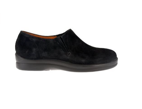 Footprints by Birkenstock Cambria Women's Leather Slip On Shoes, Suede Black