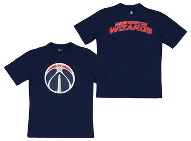 FISLL NBA Men's Washington Wizards Team Color, Name and Logo Premium T-Shirt