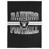 FOCO NFL Las Vegas Raiders Stripe Micro Raschel Plush Throw Blanket, 45 x 60