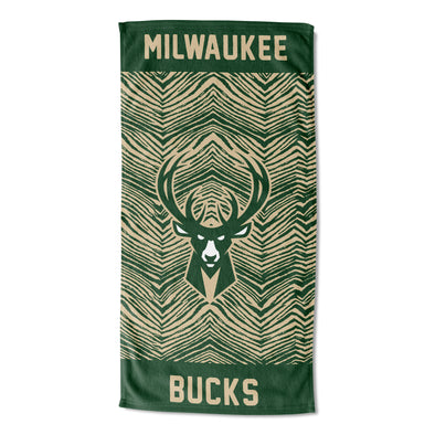 Northwest NBA Milwaukee Bucks State Line Beach Towel, 30x60