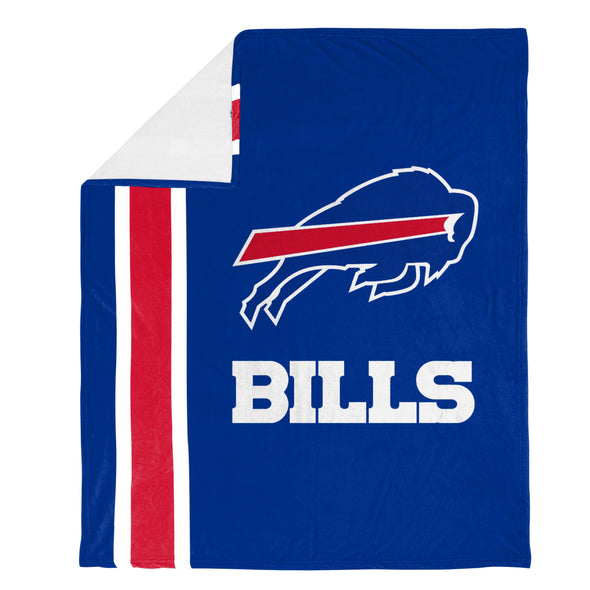 FOCO NFL Buffalo Bills Plush Soft Micro Raschel Throw Blanket, 50 x 60