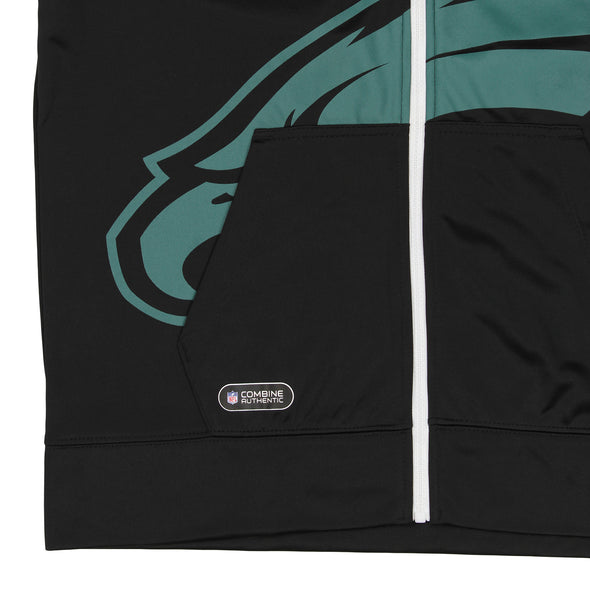 Outerstuff NFL Men's Philadelphia Eagles Drill Performance Full Zip Hoodie