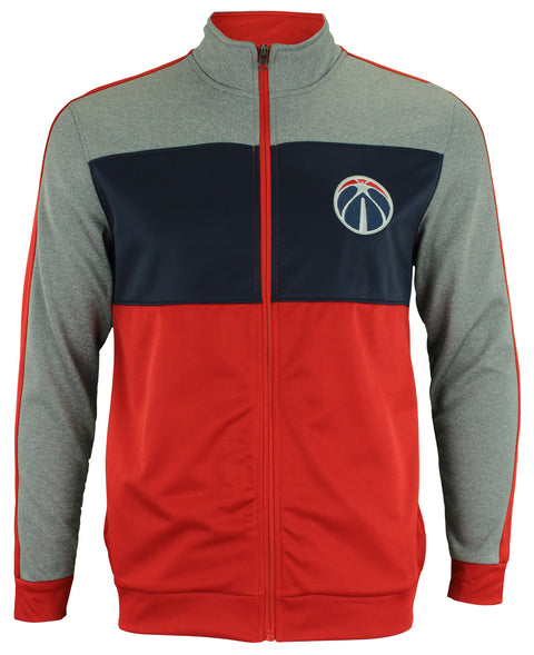 OuterStuff NBA Youth Washington Wizards Performance Full Zip Stripe Jacket