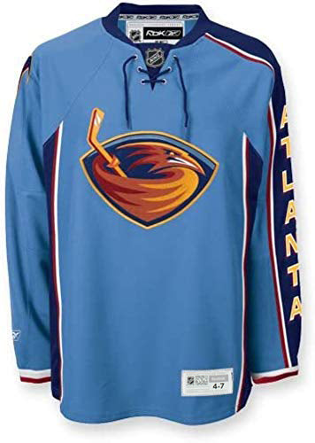 NHL Atlanta Thrashers Premier Jersey (home-light blue) Large : :  Clothing & Accessories