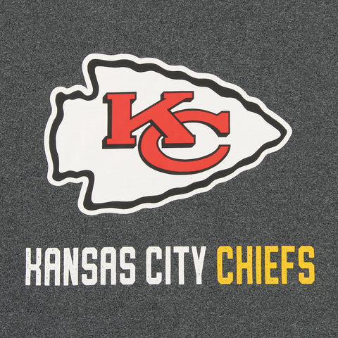 Zubaz NFL Kansas City Chiefs Men's Heather Grey Fleece Hoodie
