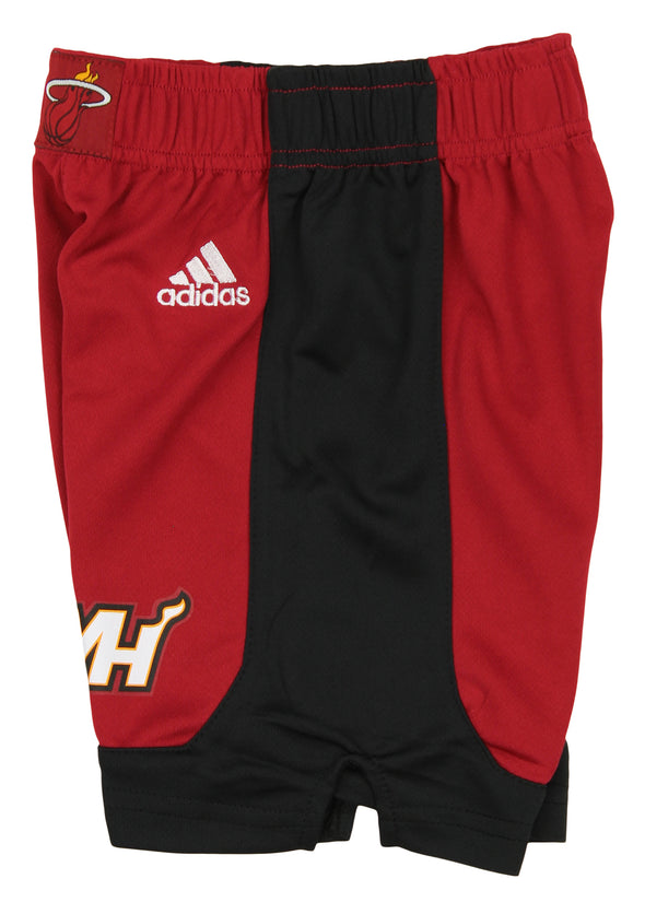 Adidas NBA Toddler Miami Heat Replica Athletic Shorts, Red