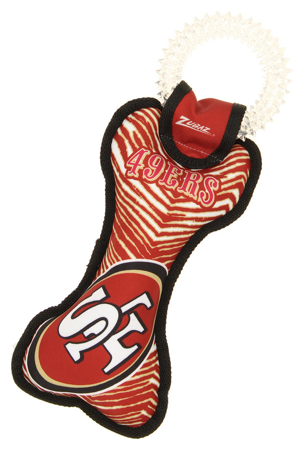 Zubaz X Pets First NFL San Francisco 49Ers Team Ring Tug Toy for Dogs