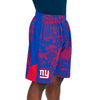 Zubaz Men's NFL New York Giants Lightweight Shorts with Camo Lines
