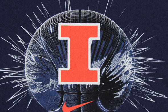 Nike NCAA Youth Illinois Fighting Illini The Big Ball Short Sleeve T-Shirt, Navy
