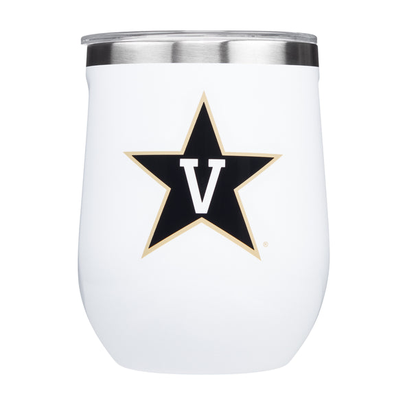 Corkcicle NCAA 12oz Vanderbilt Commodores Triple Insulated Stainless Steel Wine Glass