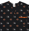 Fabrique Innovations NFL Unisex Chicago Bears Repeat Team Logo Scrub Top