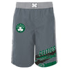 Outerstuff Boston Celtics NBA Boys Youth (8-20) Heat-Wave Swim Shorts, Grey