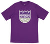 FISLL NBA Men's Sacramento Kings Team Color, Name and Logo Premium T-Shirt