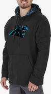 Zubaz Carolina Panthers NFL Men's Team Color Hoodie with Team Camo Liner