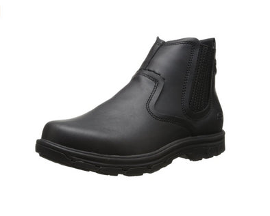 Skechers Men's Segment-Dorton Chukka Boot, Black Leather