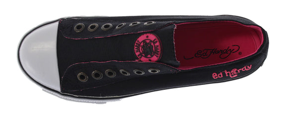 Ed Hardy Women's Low Rise Neon Fashion Slip On Shoes Sneakers