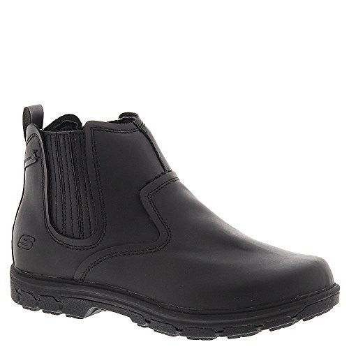 Skechers Men's Segment-Dorton Chukka Boot, Black Leather
