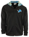 Zubaz NFL Detroit Lions Men's Heavyweight Full Zip  Fleece Hoodie