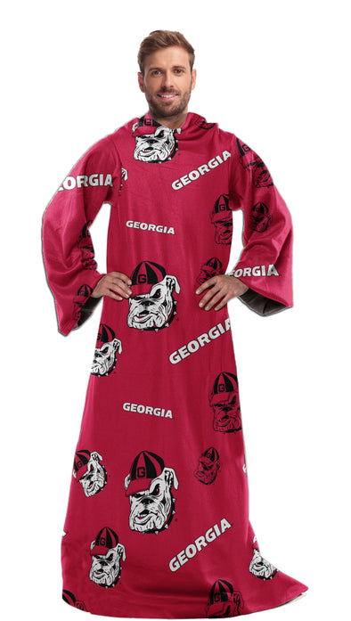Northwest NCAA Georgia Bulldogs Toss Silk Touch Comfy Thow with Sleeves