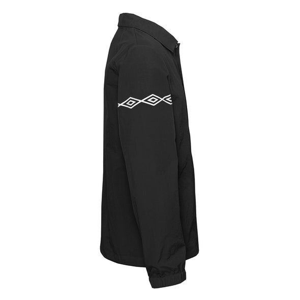 Umbro Men's Packable Coaches Jacket, Black Beauty