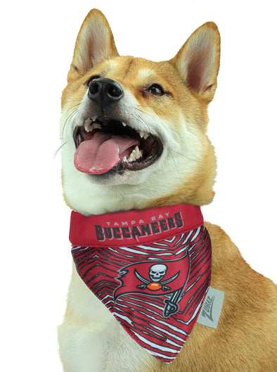Zubaz X Pets First NFL Tampa Bay Buccaneers Reversible Bandana For Dogs & Cats