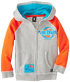 Paul Frank Kids Surf Hooded Sweatshirt Sweater Hoodie -Heather Grey / Orange