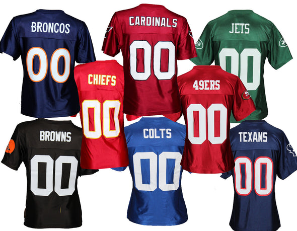 Reebok Womens NFL Football Fashion Dazzle Jersey - Colts, Broncos, Jets & more!