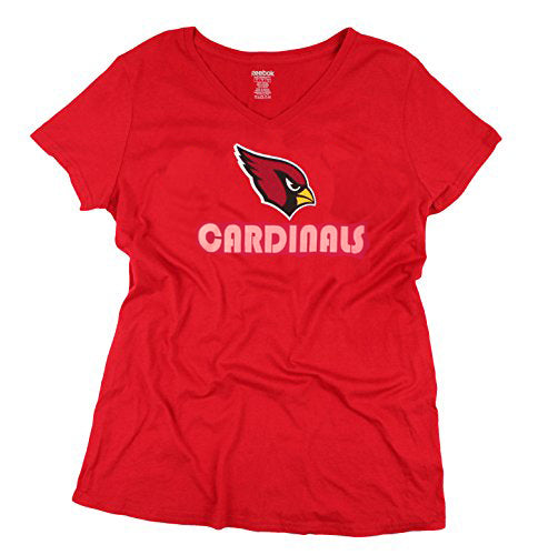 Reebok NFL Women's Arizona Cardinals Short Sleeve Maternity Shirt T-Shirt, Red