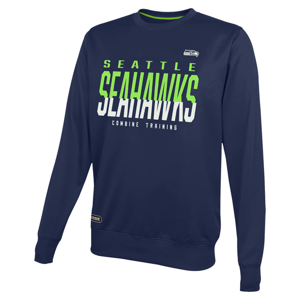 Outerstuff NFL Men's Seattle Seahawks Pro Style Performance Fleece Sweater