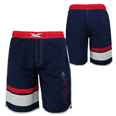 Outerstuff NBA Youth Boys (8-20) New Orleans Pelicans Color Block Swim Trunks