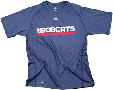 Adidas NBA Basketball Men's Charlotte Bobcats Climalite Performance Shirt - Blue