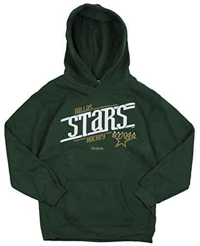 Reebok NHL Hockey Youth Dallas Stars Custom Fleece Hoodie Sweatshirt - Green