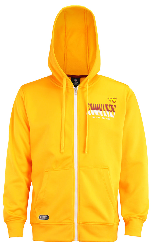 Outerstuff NFL Men's Washington Commanders Drill Performance Full Zip Hoodie